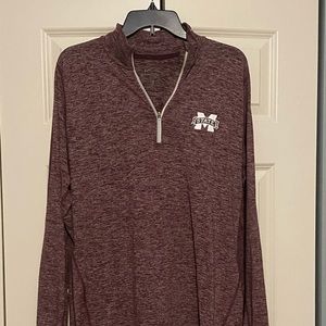 Nike 1/4 zip Mississippi State dri-fit warmup